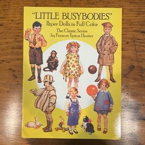 Vintage Little BusyBodies paper dolls Frances Tipton Hunter in color uncut 1988